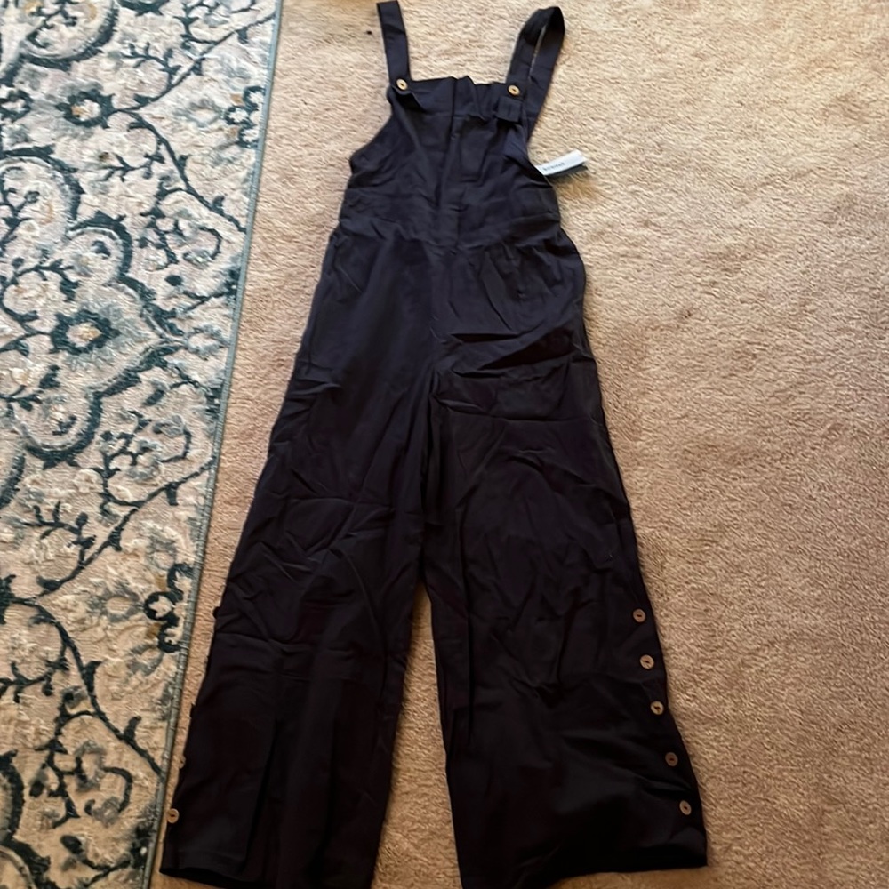 NWT navy overalls size S